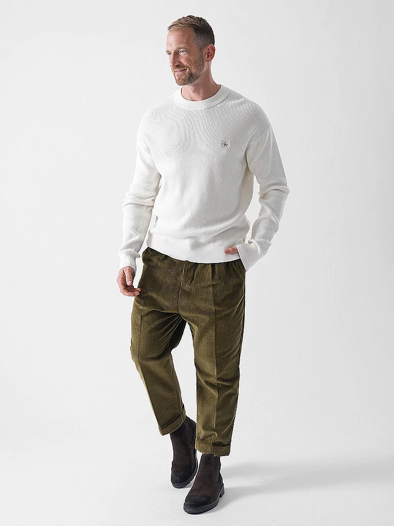 Calvin KLEIN JEANS Pullover  creme   XL herren 3